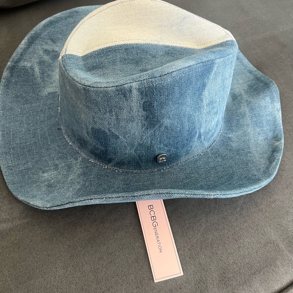 BCBGeneration Two-Tone Denim Cowboy Hat
